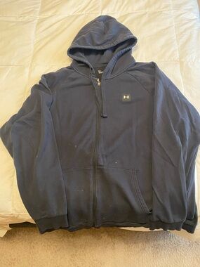 Under Armour Black Full-Zip Hoodie 3XL with Hood